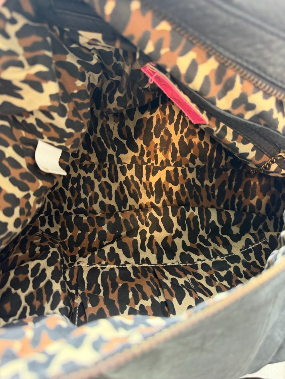 Vintage Betsey Johnson Black Shoulder Bag with Gold Hardware and Stud Accents - Picture 14 of 16